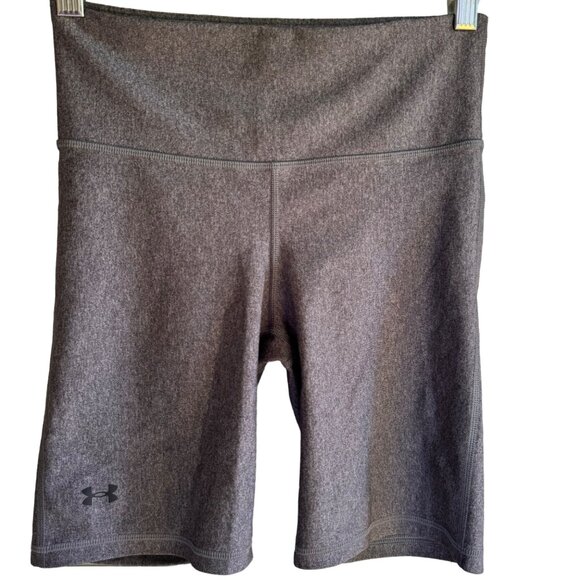 Under Armour Women's HeatGear Compression Shorts Size S SM Gray Athletic Running - Picture 6 of 10